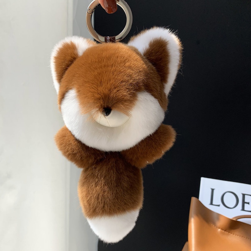 Móc Khóa Hình Cáo Con Bằng Lông Dễ Thương