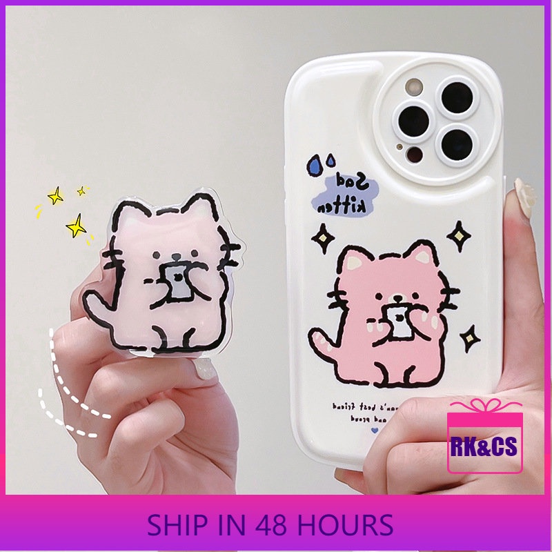 Ốp lưng iphone Ốp Điện Thoại Hình Mèo Có Giá Đỡ Cho iphone 6 / 6plus / 6splus / 7 / 7plus / 8 / 8plus / xs / 11 / 12 / 13 / pro / max / plus / promax-QD