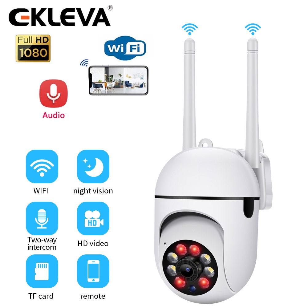 Camera Giám Sát EKLEVA Full HD1080P Kết Nối WiFi Không Dây Hỗ Trợ Tầm Nhìn Ban Đêm