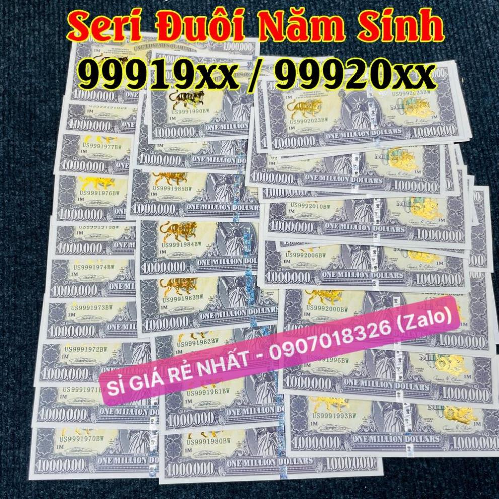 ⭐Seri Năm Sinh⭐ Tiền Hình Con Mèo Mạ Vàng 1 Triệu USD lưu niệm có bảo an phát quang, tặng bao lì xì