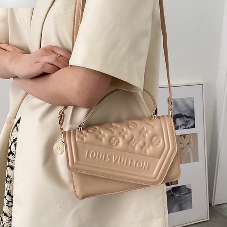 Túi Xách Nữ mini Da Pha Họa Tiết Logo LV,  Đeo Chéo , Đeo Vai , Cầm Tay , Thời Trang Công Sở , Hàng Hiệu , Giá Rẻ
