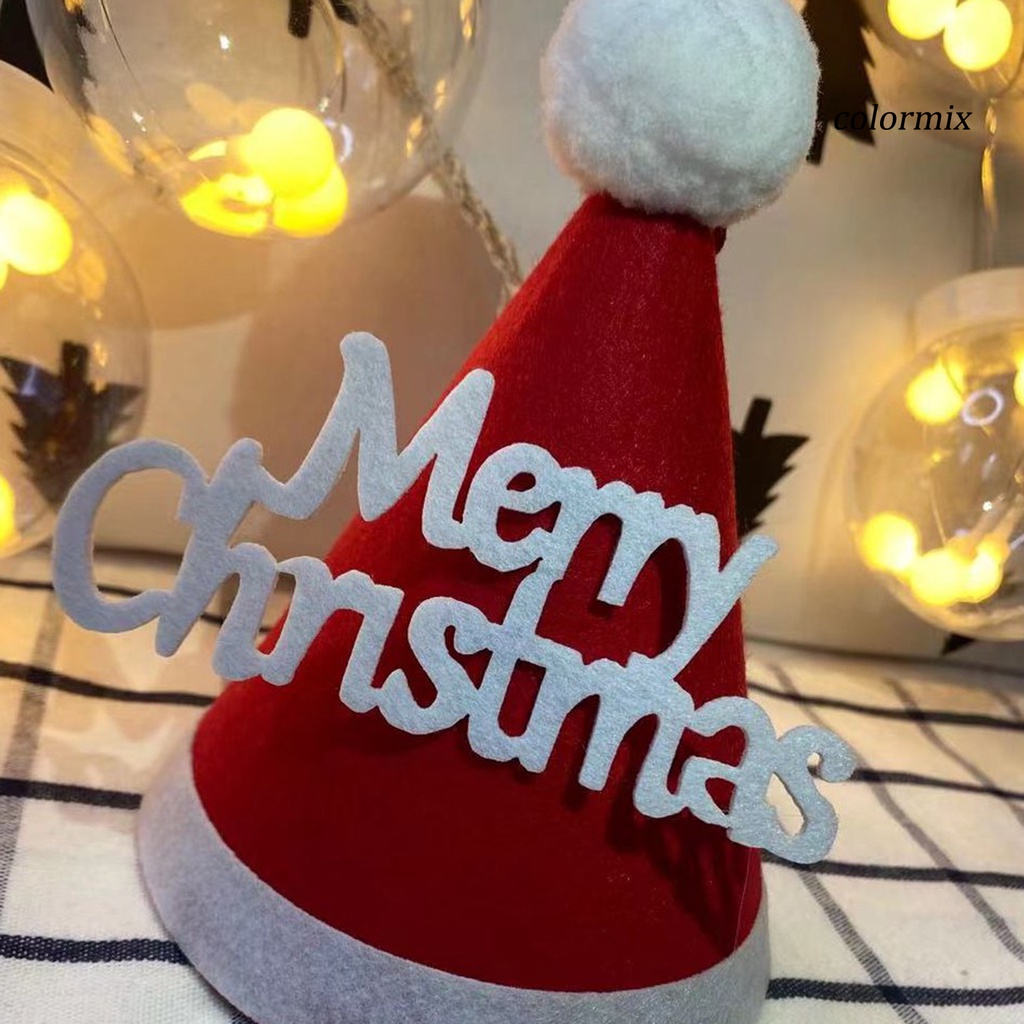 Cjr Mũ Giáng Sinh Tinh Tế Bằng Vải Không Dệt Trang Trí Cây Thông Noel Cho Trẻ Em