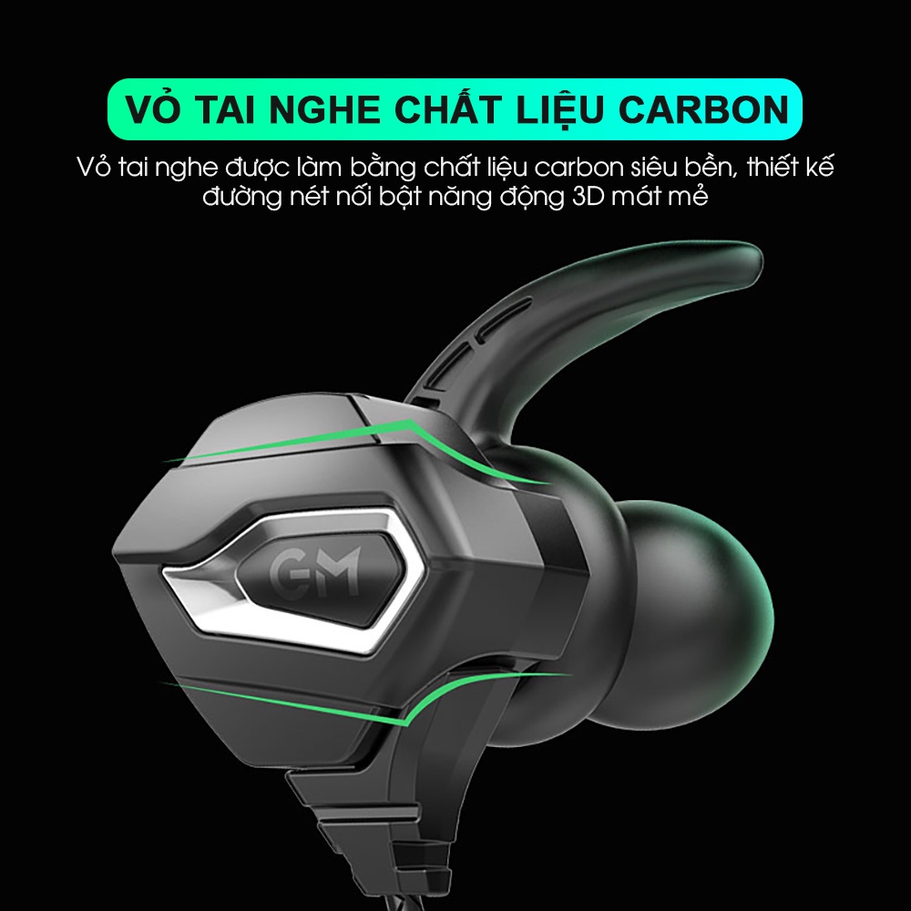 Tai nghe gaming có dây cho điện thoại MEMO G25 chống ồn âm thanh hifi vòm 3D chơi game nghe tiếng chân rõ pubg freefire