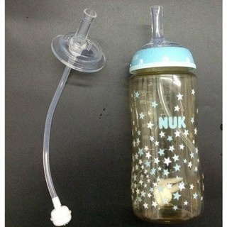 Núm ống hút chống sặc kèm van chống sặc cho bình cổ rộng Nuk