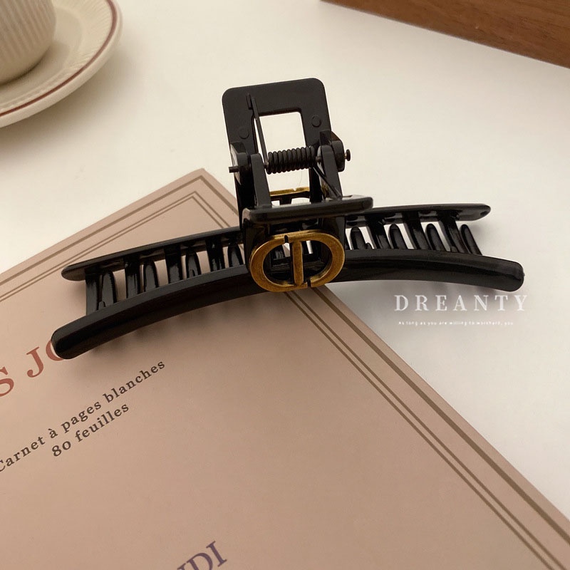 Kẹp Tóc Hình Cá Mập Bằng Acrylic In Chữ Thời Trang Cao Cấp Cho Nữ