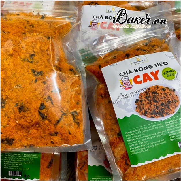Chà bông heo cay rong biển BNFOOD