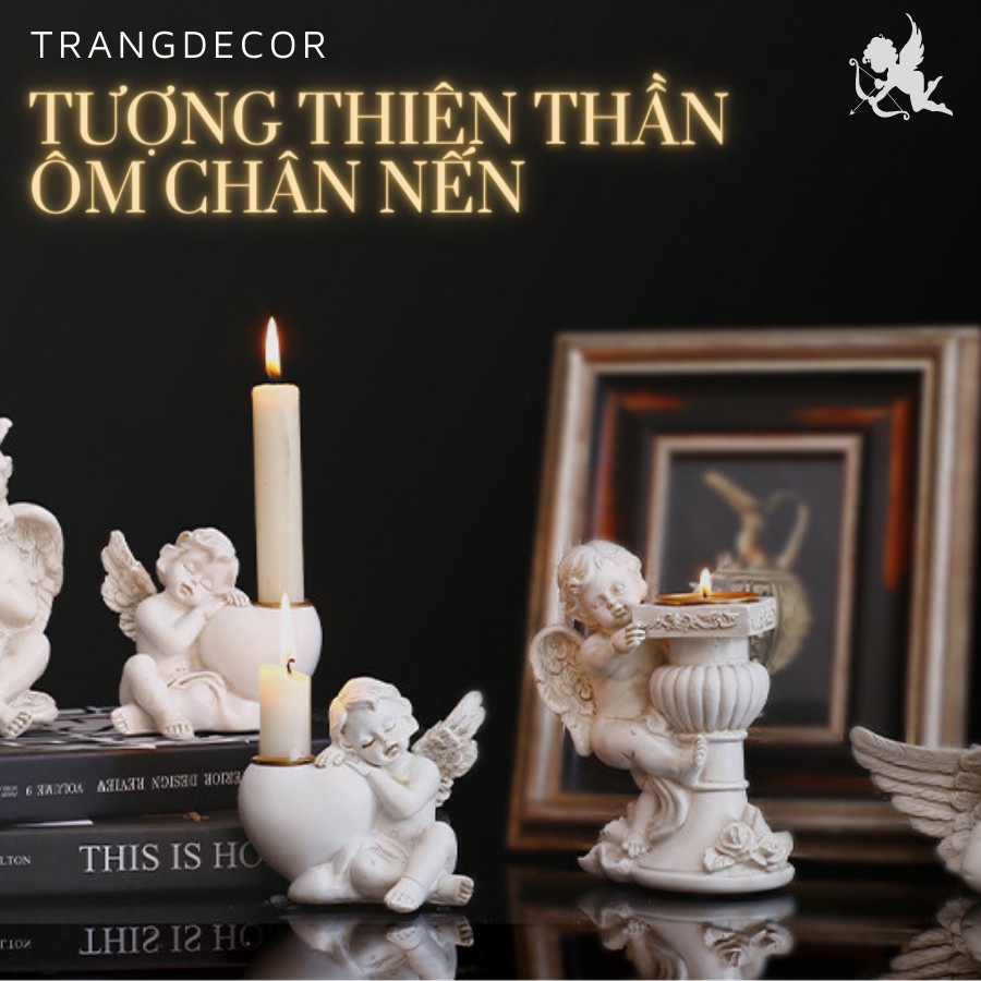 Tượng thiên thần ôm chân nến