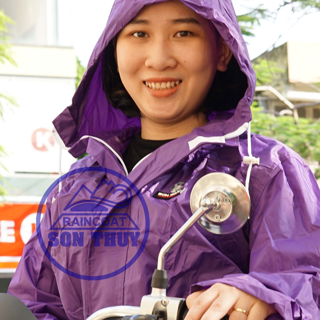 Áo mưa măng tô nữ Sơn Thủy - áo mangto thời trang cao cấp đi mưa K19