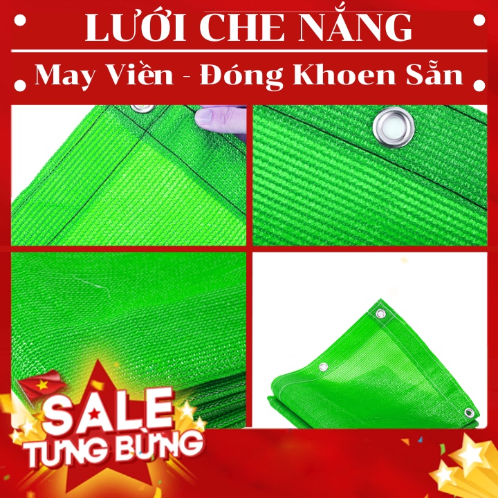 Lưới Che Nắng Nam Việt - Hàng Thanh Lý - May Viền Đóng Khoen Sẵn - Giá Bán Trên 1 Mét Vuông