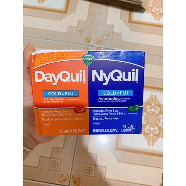hộp Dayquil Nyquil cold flu 48 viên của Mỹ
