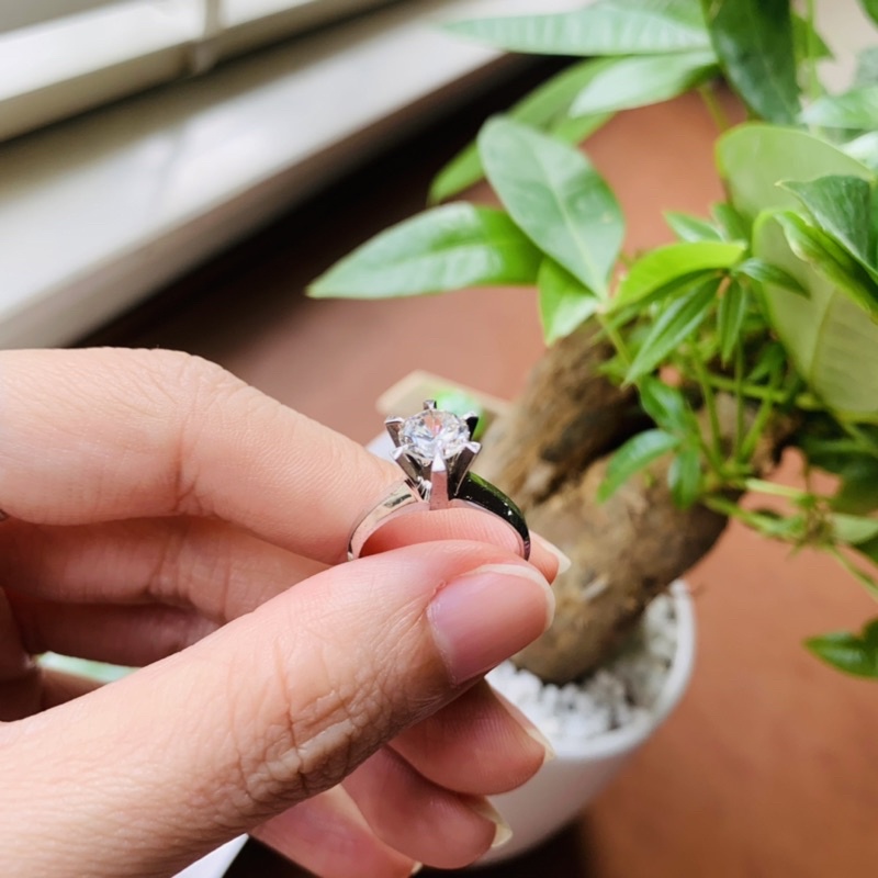 N37. Nhẫn đính đ.á sang trọng thanh lịch| Độc lạ | Vintage Necklace|| Si Nhật | Japan | 2HAND | trang sức nhật bản