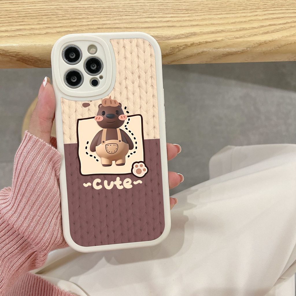 Ốp Điện Thoại tpu Hình Gấu Cho VIVO Y11 Y17 Y20 Y15 Y53 Y12 Y15S Y21 Y33S Y91 Y51 Y53S Y12i Y15 Y20i Y20S Y50 Y30 Y5S Y91C V11i