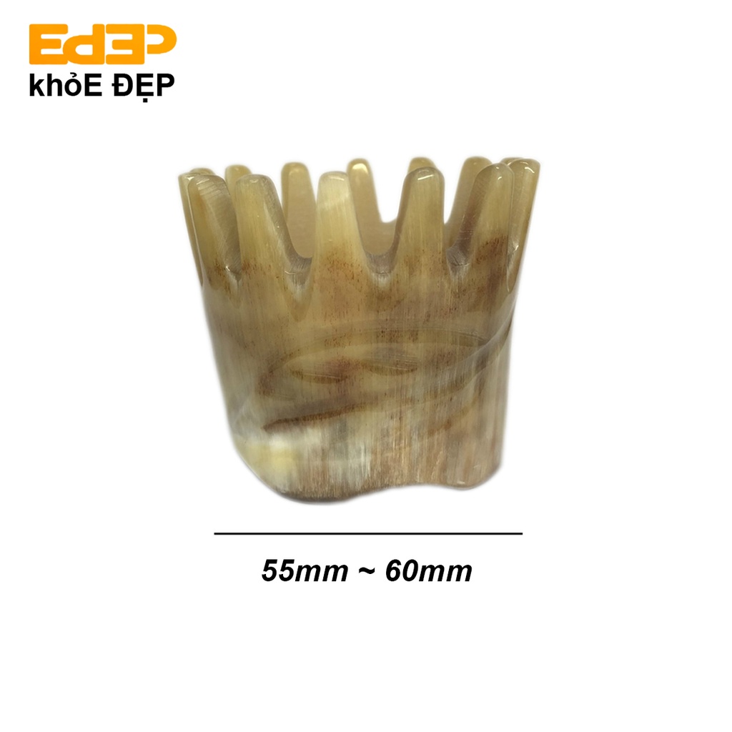 Dụng Cụ Massage Đầu Thư Giãn Bằng Sừng (Lược Gội Đầu, Thoải Mái, Tăng Cường Lưu Thông Máu, Tẩy Tế Bào Chết Da Đầu,...)