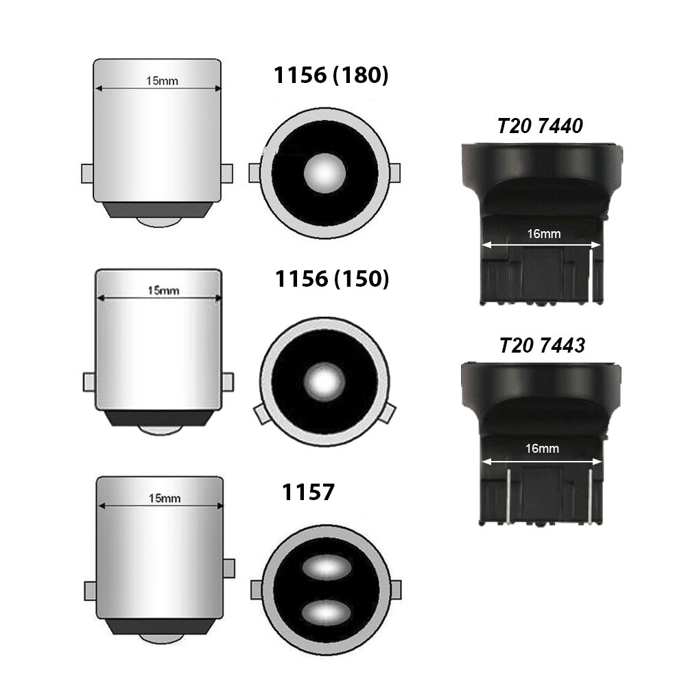 Đèn LED Phanh Hậu Stop Lùi Xi Nhan YOBIS SIÊU SÁNG CAO CẤP 12V 23W chân T20 7440 7443 1156 1157 cho Ô Tô Xe Hơi
