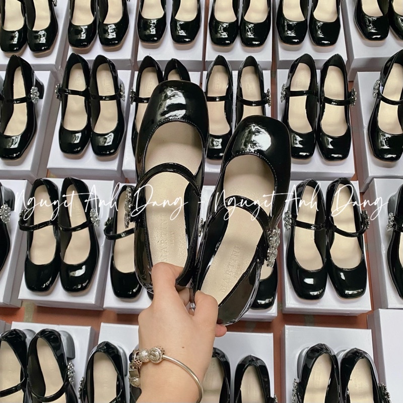 Giày Tiểu Thư Quai Đá Kiểu Dáng Lolita