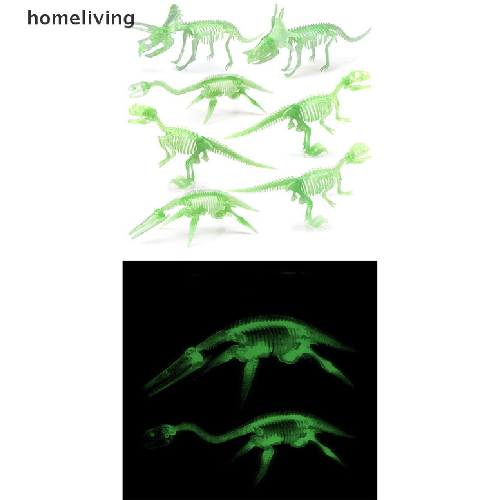 Mô Hình Xương Khủng Long Hóa Thạch Màu Dạ Quang Trang Trí