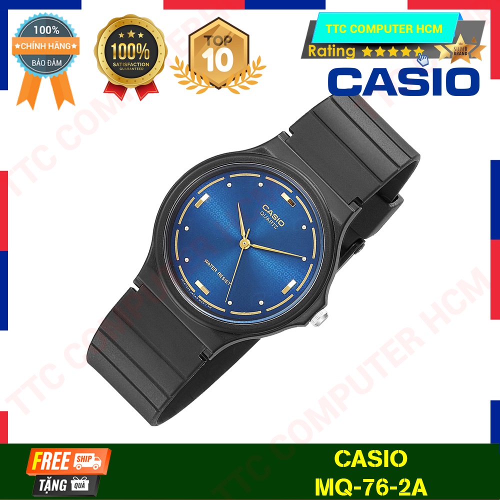 Đồng Hồ Kim Casio Mặt Vuông / Tròn Dây Nhựa Siêu Bền Chống Nước | Mẫu Nam Nữ - HÀNG CHÍNH HÃNG TTC COPUTER HCM