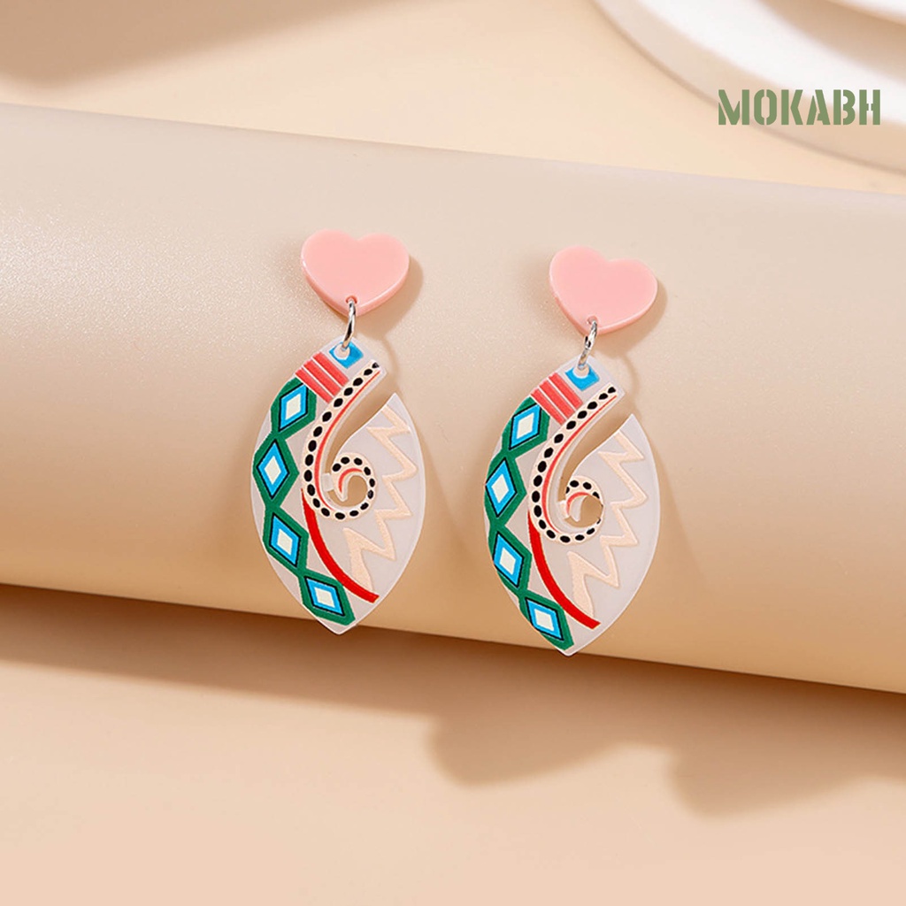 1 Đôi Bông Tai Acrylic Bóng Hình Hoa Ngôi Sao Hoạt Hình Nhiều Màu Sắc Thời Trang Dành Cho Nữ