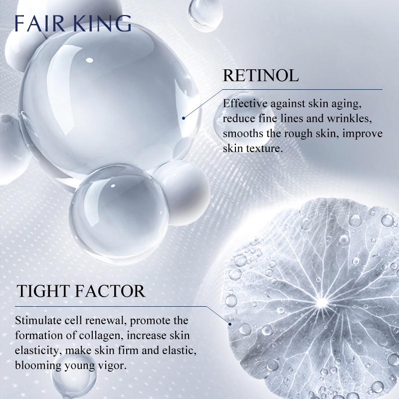 Kem Dưỡng Da Mắt FAIR KING Retinol Chống Lão Hóa Xóa Mờ Nếp Nhăn Dưỡng Ẩm Làm Trắng Giảm Quầng Thâm 15g