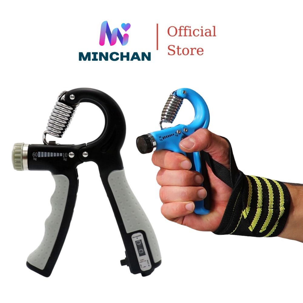Kìm tập cơ tay MINCHAN KT 01 Đếm số tự động, Tập cơ tay tại nhà dành cho Game thủ, tập võ, tập thể lực, làm văn phòng
