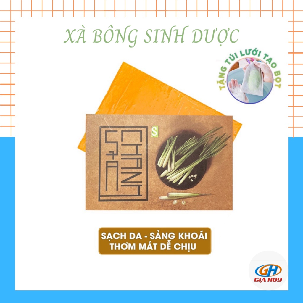 Xà bông sinh dược tinh chất sả chanh thiên nhiên 100g