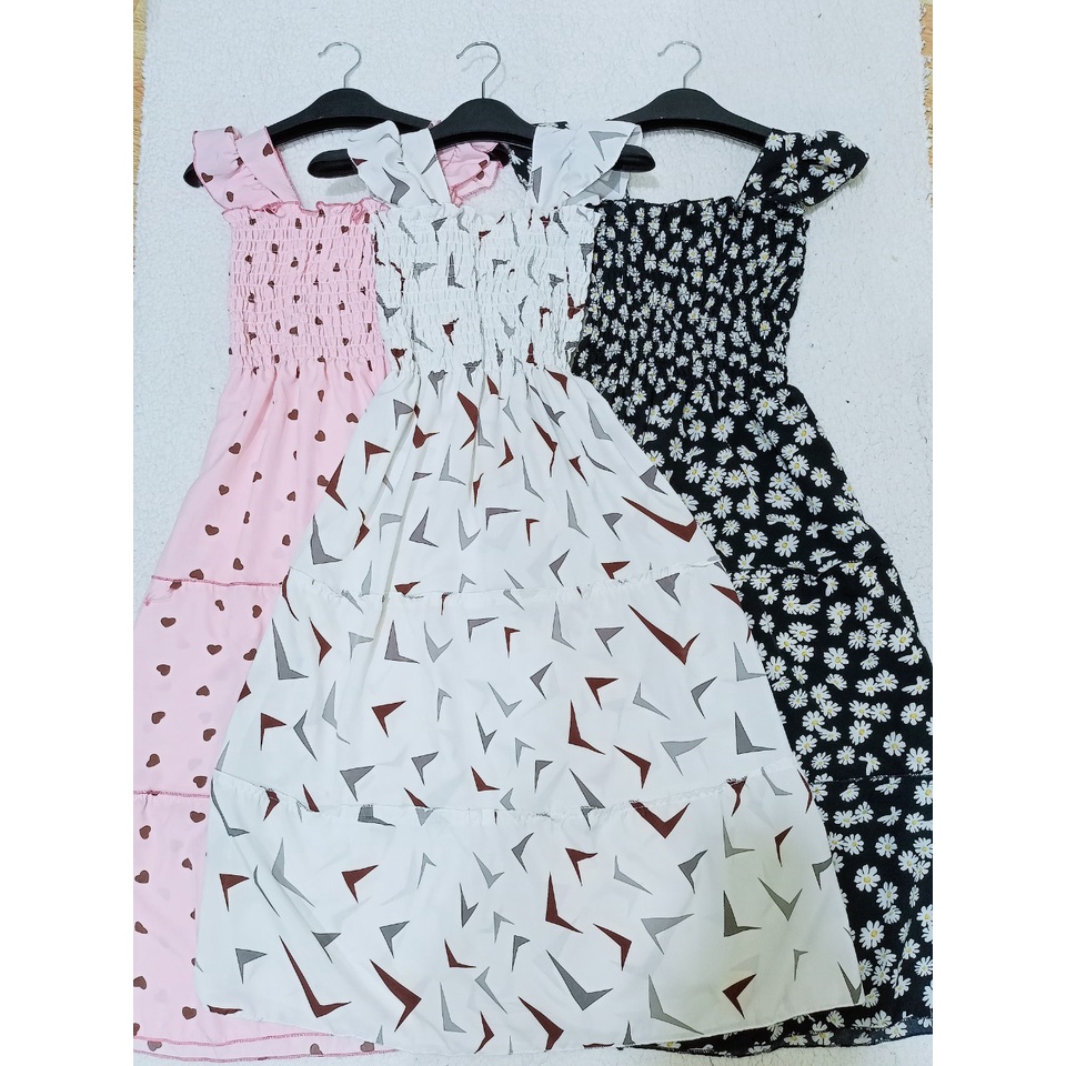 Váy đầm maxi cánh tiên hoa nhí, váy đầm mặc ở nhà Linhnastore