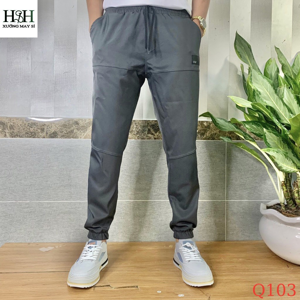 Quần jogger xuất xịn, quần dài kaki co giãn ống chun H&H | BigBuy360 - bigbuy360.vn