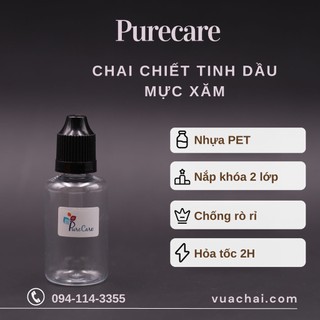 Chai Nhựa nhỏ giọt NẮP TAM GIÁC 5ml 10ml 15ml 20ml 30ml 50ml 100ml đựng mực xăm tinh dầu dung dịch, chống rò ri