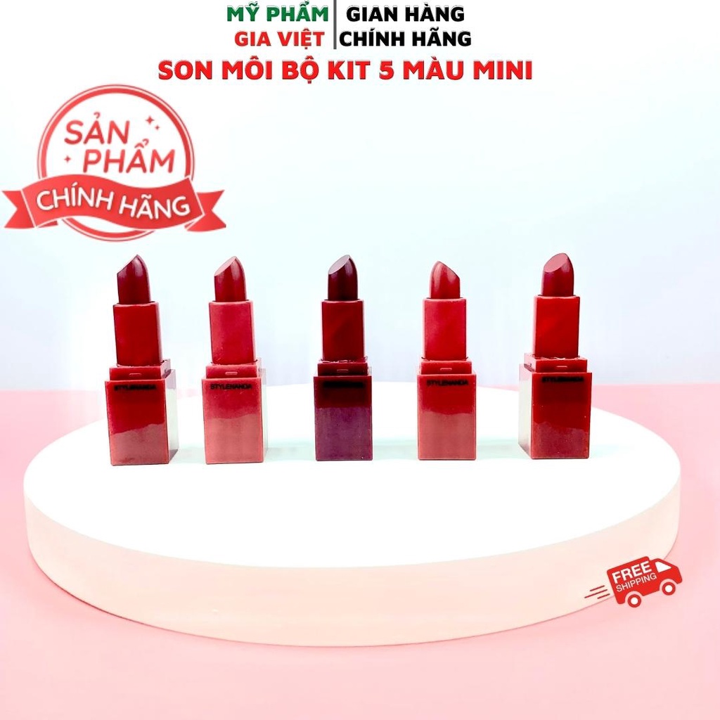 Son Môi 3CE MOOD RECIPE LIP COLOR MINI KIT ( TONE ĐỎ)
