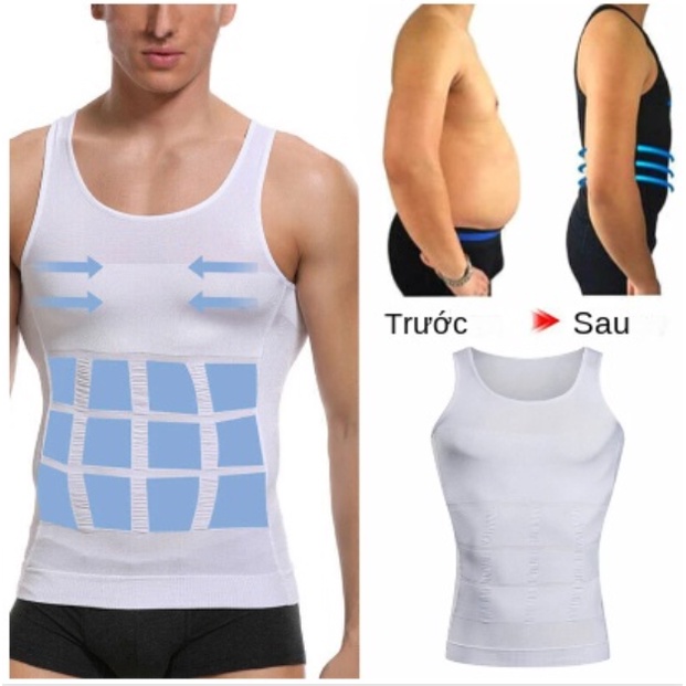 Áo ba lỗ hỗ trợ định hình cơ thể thon gọn tiện dụng cho nam
