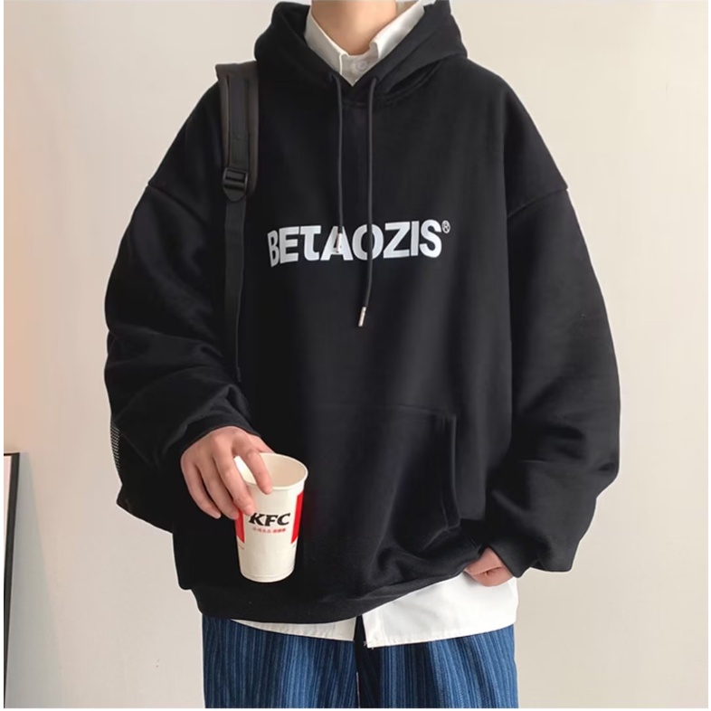 Áo hoodie In Chữ Thời Trang Hàn Quốc Cho Nam Nữ