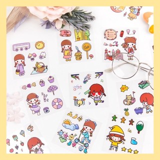 Sticker hình dán trang trí 1 Set 10 tờ chống thấm nước