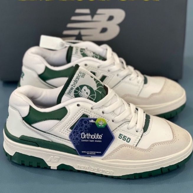 Giày New Balance 550 'White Green' BB550WT1, NB xanh lá bản SC BẢN NEW
