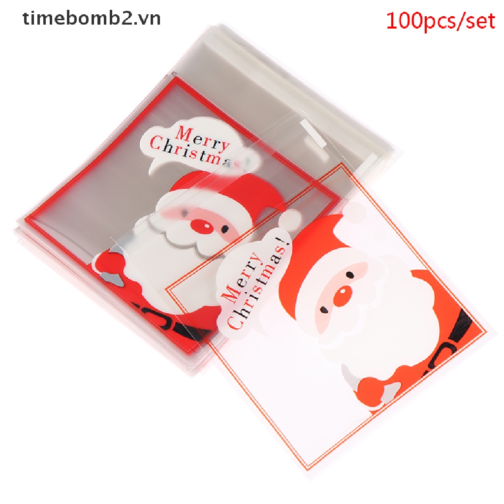 {Christmas &amp; 2023} 100 Túi Đựng Kẹo Giáng Sinh Trong Suốt