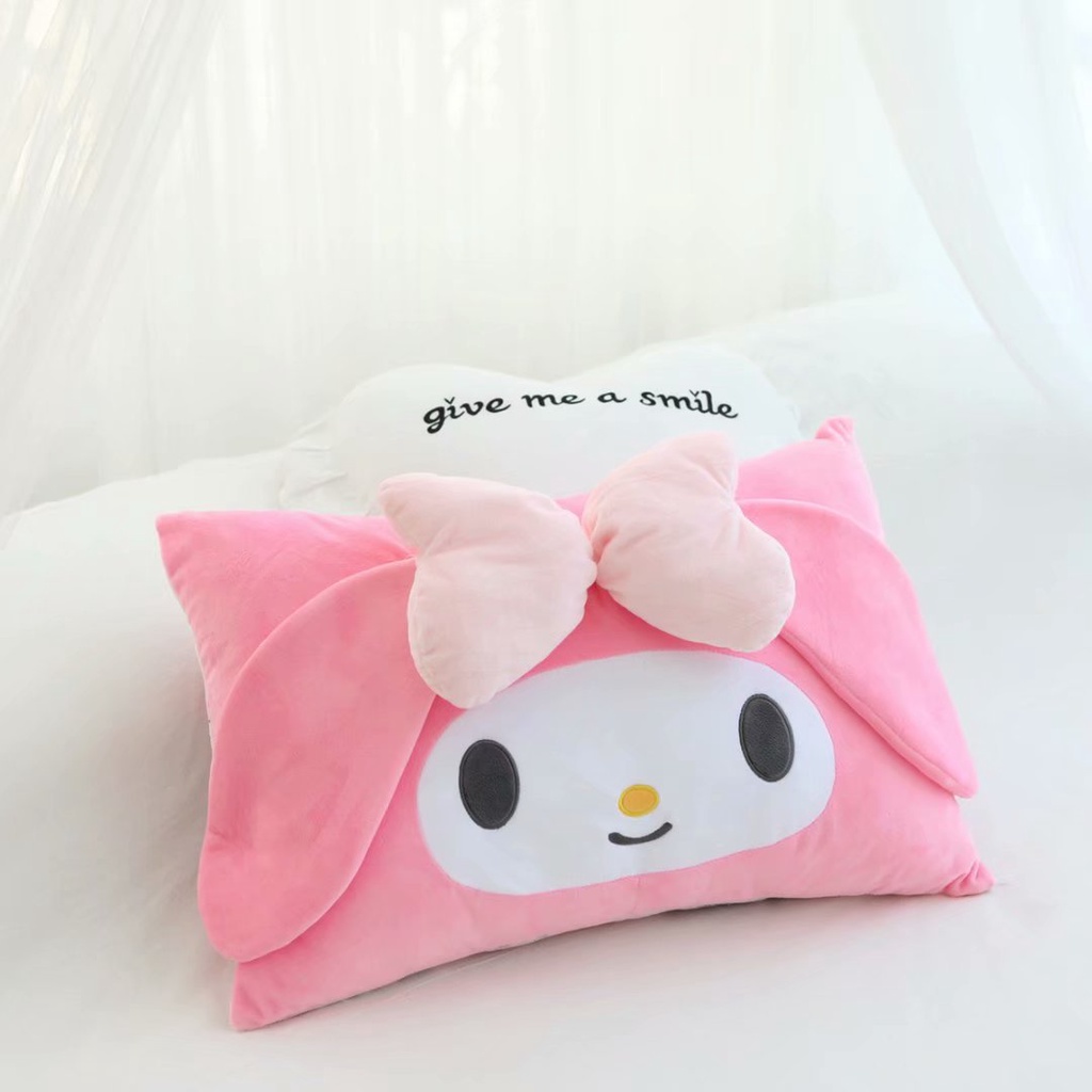 Vỏ Gối Đơn Nhồi Bông Hình Sanrio Hello Kitty mymelody Kuromi LittleTwinStars Dễ Thương Giặt Được Cho Trẻ Em
