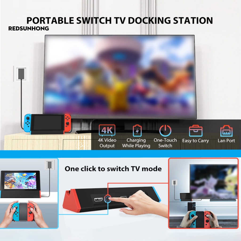 Trạm Sạc Cổng USB 2.0 4K / 1080P HDMI Tiện Dụng