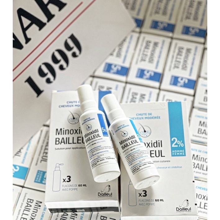 Xịt Mọc Tóc MINOXIDIL BAILLEUL 2% Nhập Khẩu Pháp