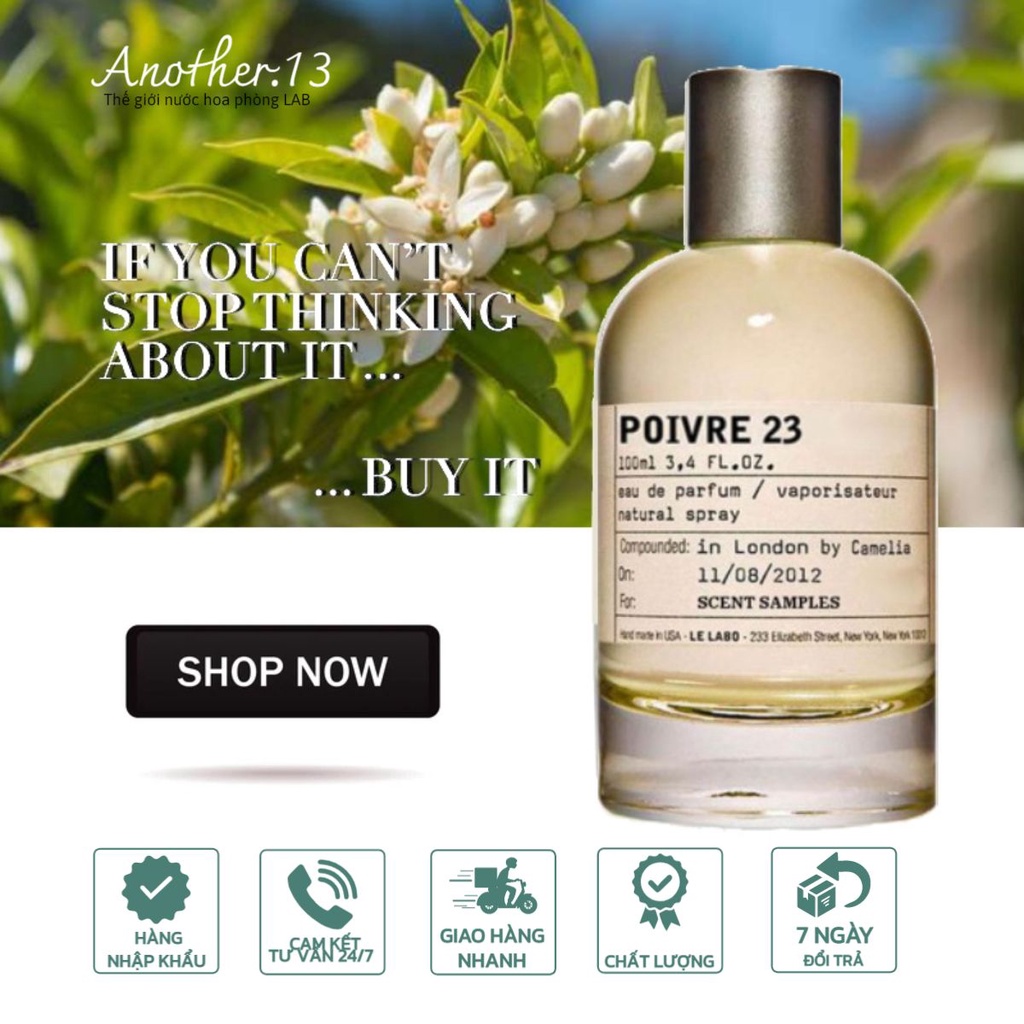 ⁂︎ 10ml┊Nước Hoa Phòng Lab ʟ ᴇ ʟ ᴀ ʙ ᴏ - Poivre 23 / EDP