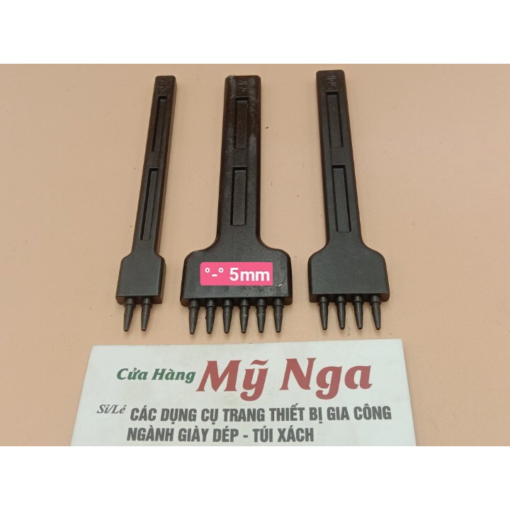 Dụng Cụ Bấm Lỗ Tròn 4/5/6mm 2 4 6 Ngành handmade Vật Liệu Da