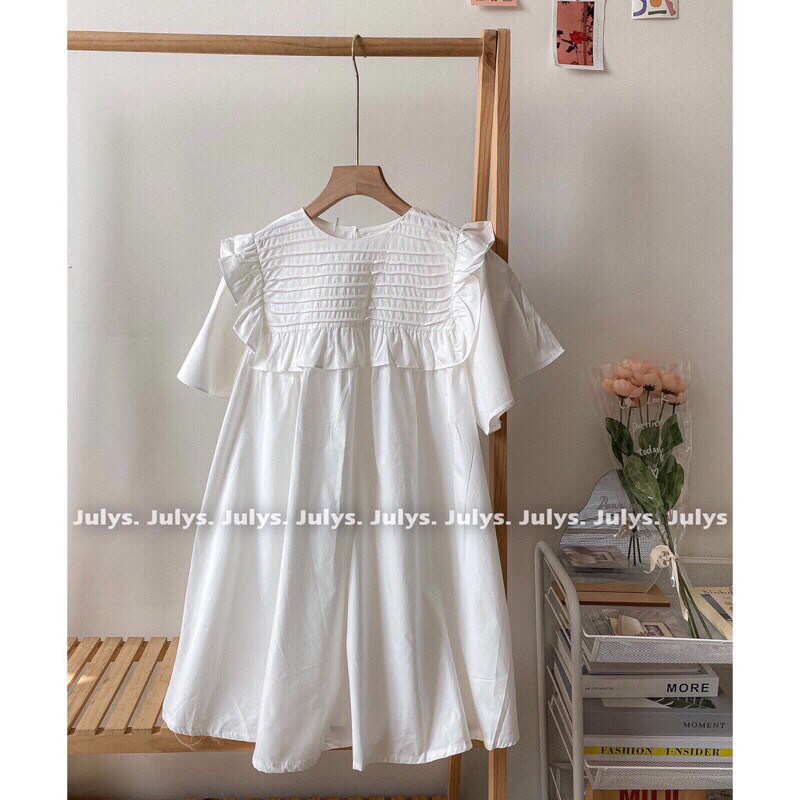 Váy babydoll xếp li ngang xinh xắn Pea Store (hình thật/sẵn)