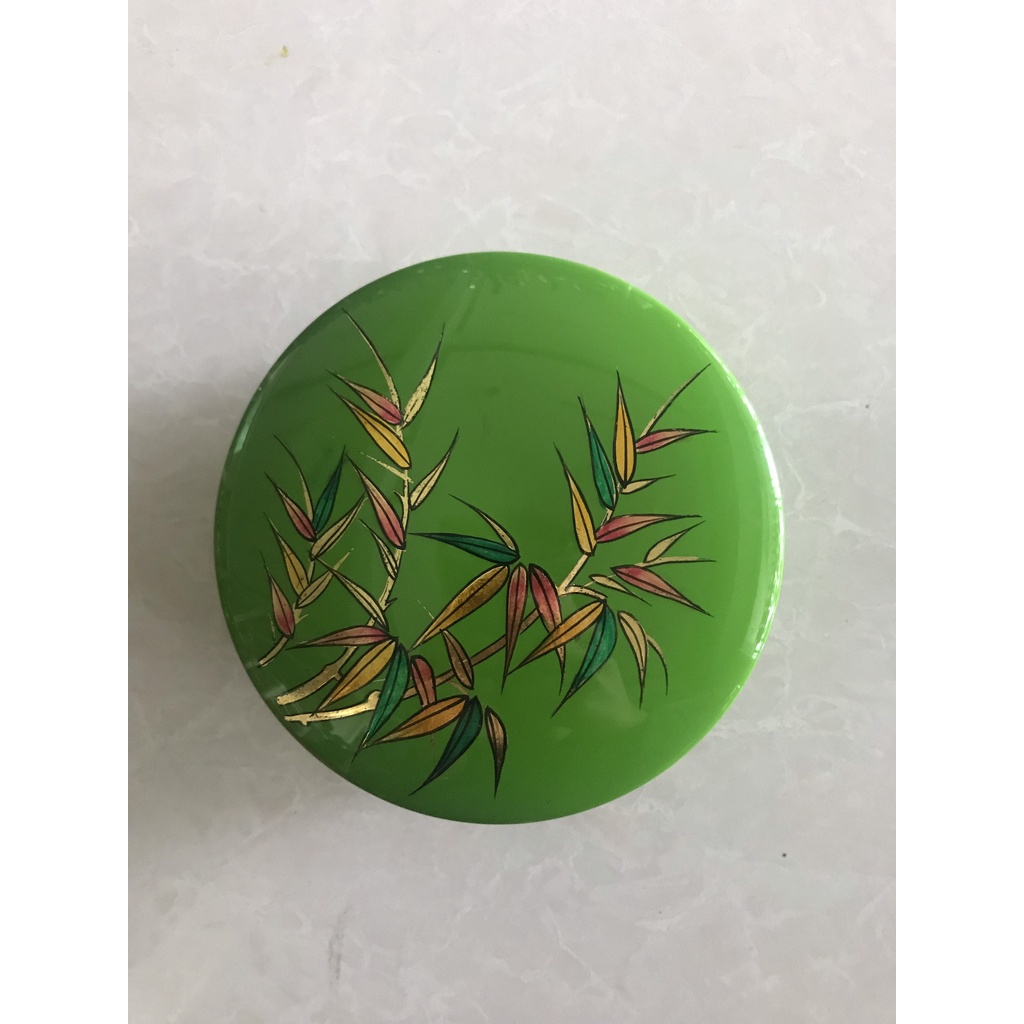 Hộp phấn tròn sơn mài cao cấp Thanh Bình Lê size 10x5 cm đựng đồ vật nhỏ, bánh kẹo mứt, trang trí bàn kệ, nhà cửa văn ph