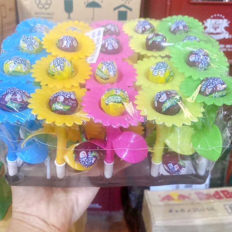khay 30 cây kẹo mút kèm kèn