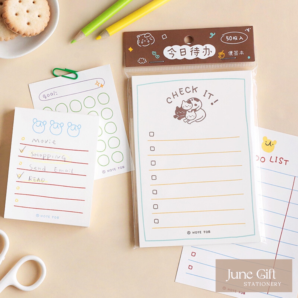 Giấy note, giấy ghi chú NOTE FOR lên kế hoạch, list công việc tiện lợi