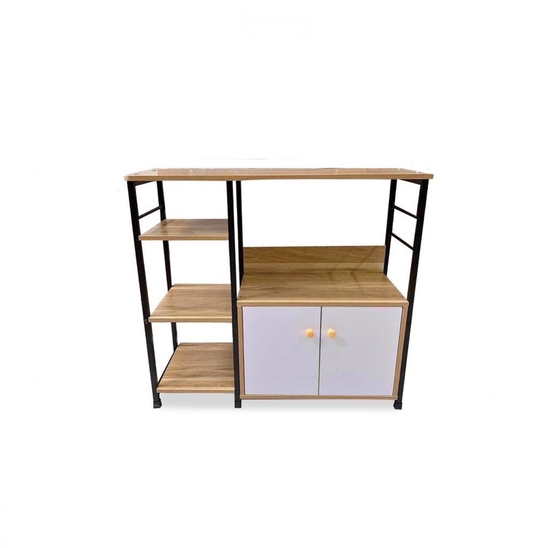 Kệ Nhà Bếp - Kệ Để Lò Vi Sóng Đa Năng Mặt Gỗ MDF cao cấp, khung sắt sơn tĩnh điện