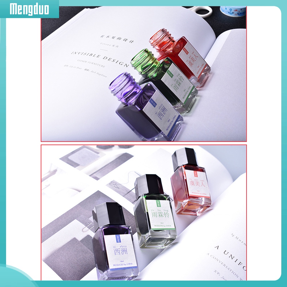 Chai mực ánh kim tuyến 18ml cho bút máy dùng viết chữ thư pháp