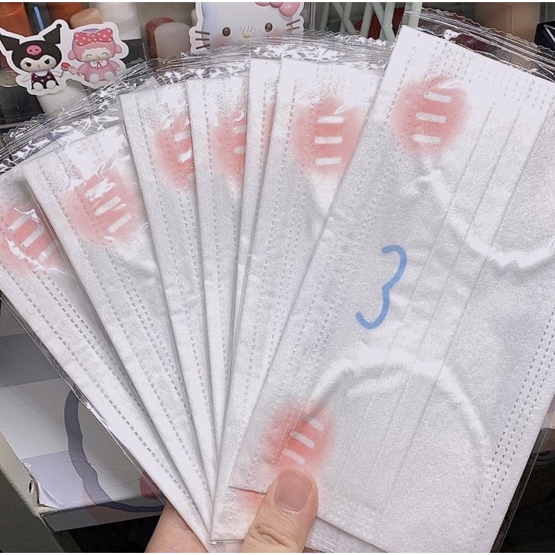 Khẩu trang gấu in hoạt hình dễ thương cho nữ