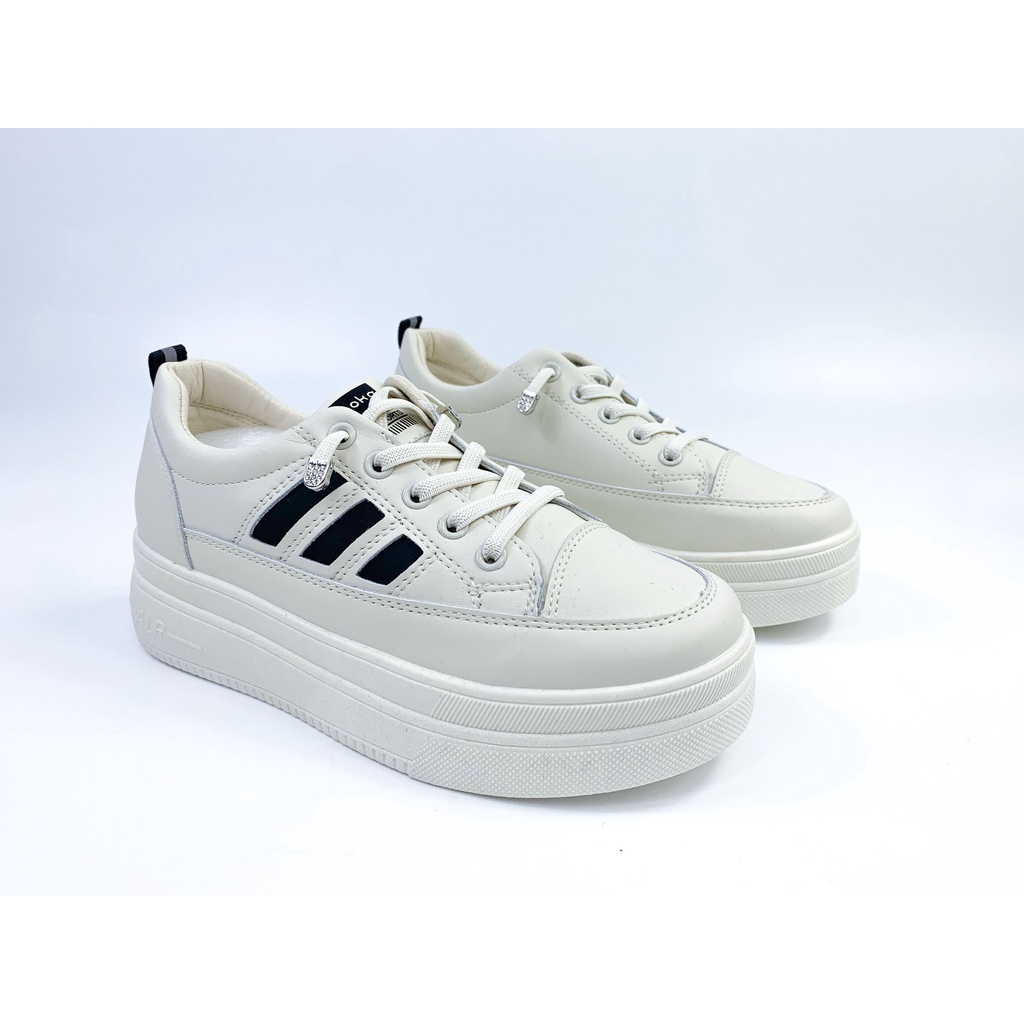 Giày thể thao nữ không buộc dây Raboka, Giày nữ đế độn 5 phân, Sneaker nữ dây thun co dãn tăng chiều cao