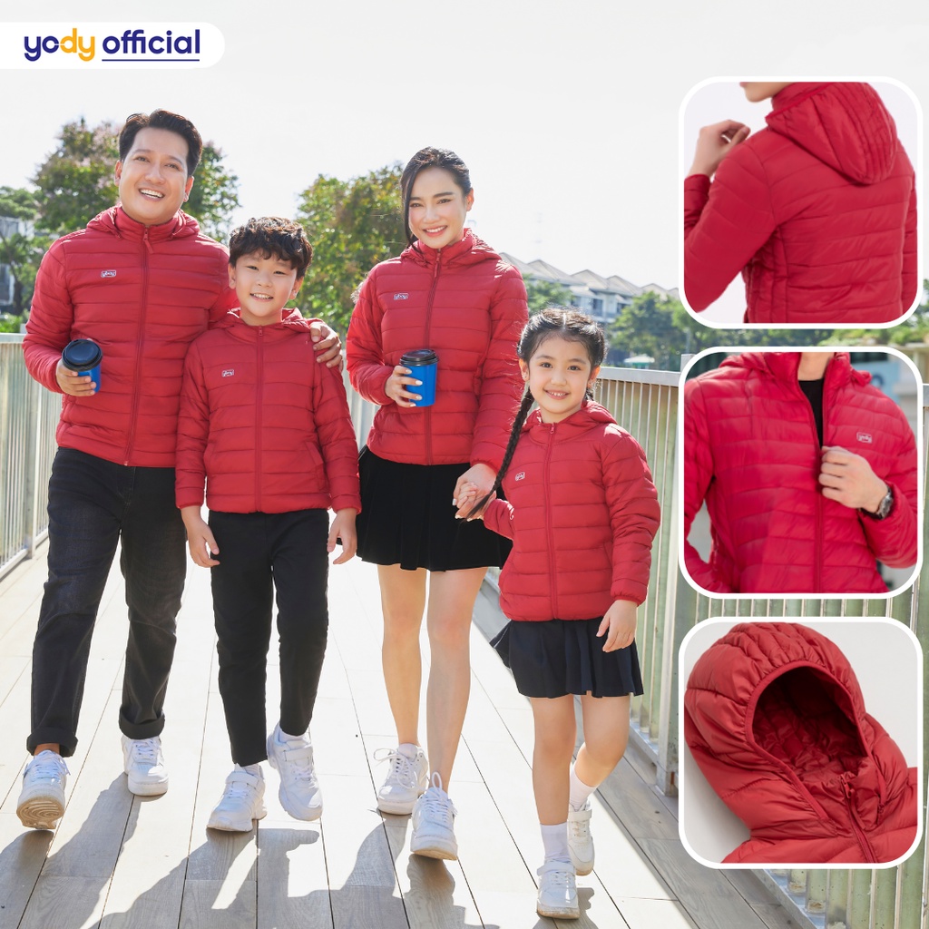 Áo khoác phao nam YODY siêu nhẹ giữ ấm tốt mũ có thể tháo rời - PHM5001