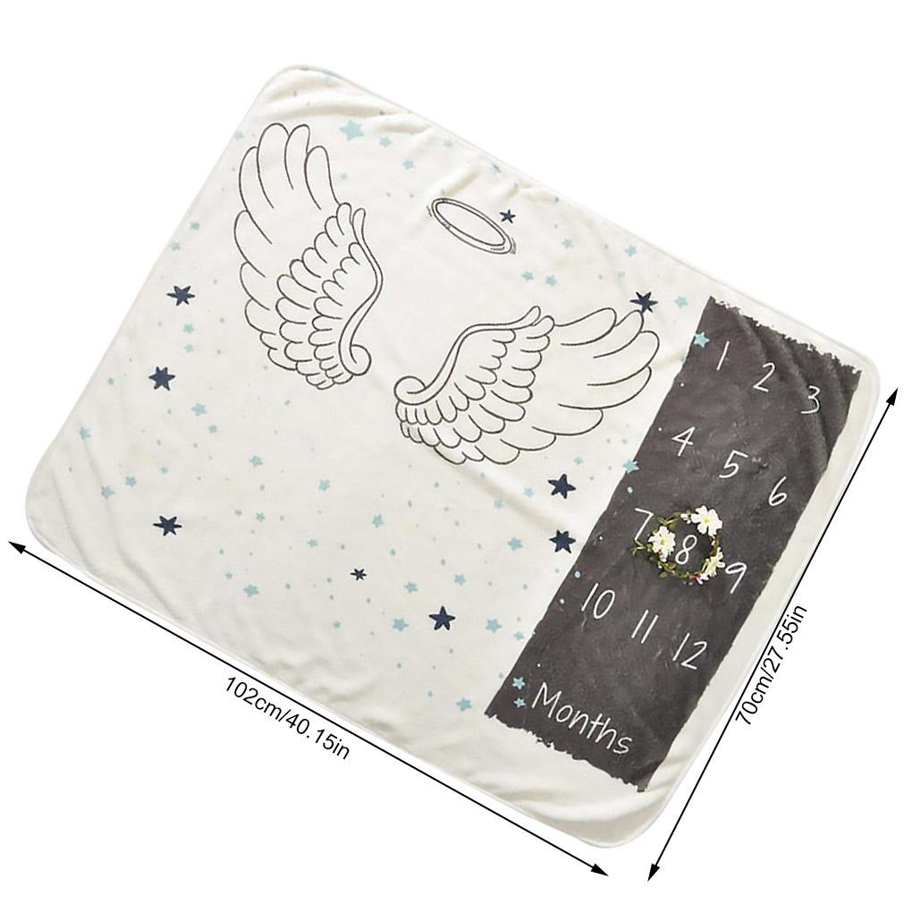 Chăn In Họa Tiết Tháng Dùng Làm Phụ Kiện Chụp Ảnh Cho Bé Sơ Sinh