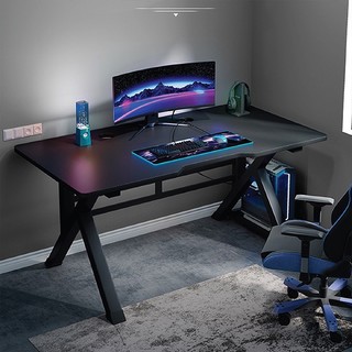 Bàn Gaming chữ K khung thép sơn tĩnh điện. Bàn làm việc, học tập mặt MDF phủ sợi Carbon